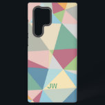 Pastel Colorful Moderne Abstract Geometric Pattern Samsung Galaxy Hoesje<br><div class="desc">Kleurrijke abstracte pasteltonen geometrische vormen een modern patroonontwerp.</div>
