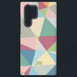 Pastel Colorful Moderne Abstract Geometric Pattern Samsung Galaxy Hoesje<br><div class="desc">Kleurrijke abstracte pasteltonen geometrische vormen een modern patroonontwerp.</div>