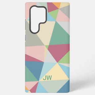 Pastel Colorful Moderne Abstract Geometric Pattern Samsung Galaxy Hoesje