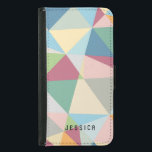 Pastel Colorful Moderne Abstract Geometric Pattern<br><div class="desc">Elegant pastel kleurrijk modern geometrisch patroon met aanpasbaar monogram. Als u om het even welke hulp nodig hebt die om het even welk van mijn design aanpassen,  contacteer de ontwerper ArtOnWear. Vrije tekst formatteren met levende hulp beschikbaar door verzoek.</div>