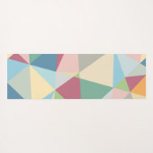 Pastel Colorful Moderne Abstract Geometric Pattern Yogamat (Achterkant (horizontaal))