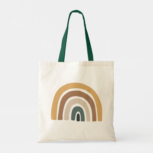 Pastel Colorful Rainbow Tote Bag (Achterkant)
