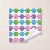 Pastel Colorful Seashell Pack Bad Handdoek (Wasdoekje)