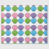 Pastel Colorful Seashell Pack Cadeaupapier (Vlak)