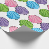 Pastel Colorful Seashell Pack Cadeaupapier (Hoek)