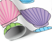 Pastel Colorful Seashell Pack Cadeaupapier (Rol Hoek)