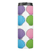 Pastel Colorful Seashell Pack | Eigen tekst toevoe Thermosbeker (Achterkant)