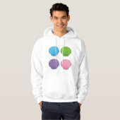 Pastel Colorful Seashell Pack Hoodie (Voorkant volledig)