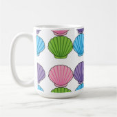 Pastel Colorful Seashell Pack Koffiemok (Links)