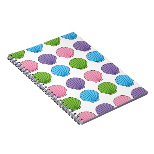 Pastel Colorful Seashell Pack Notitieboek (Rechterzijde)