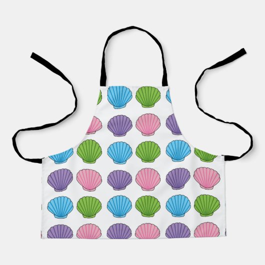 Pastel Colorful Seashell Pack Schort (Voorkant)