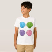 Pastel Colorful Seashell Pack T-shirt (Voorkant volledig)