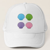 Pastel Colorful Seashell Pack Trucker Pet (Voorkant)