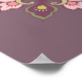 Pastel Colorful Tracery Ornament Pattern Poster (Hoek)