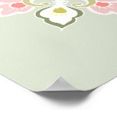 Pastel Colorful Tracery Ornament Pattern Poster (Hoek)