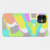 Pastel Colors Abstract Art iPhone 11 Hoesje (Achterkant (horizontaal))
