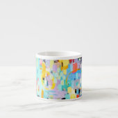 Pastel Colors Abstract Design Espresso Mok (Voorkant)