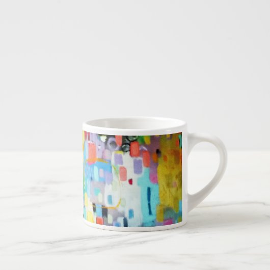 Pastel Colors Abstract Design Espresso Mok (Rechts)