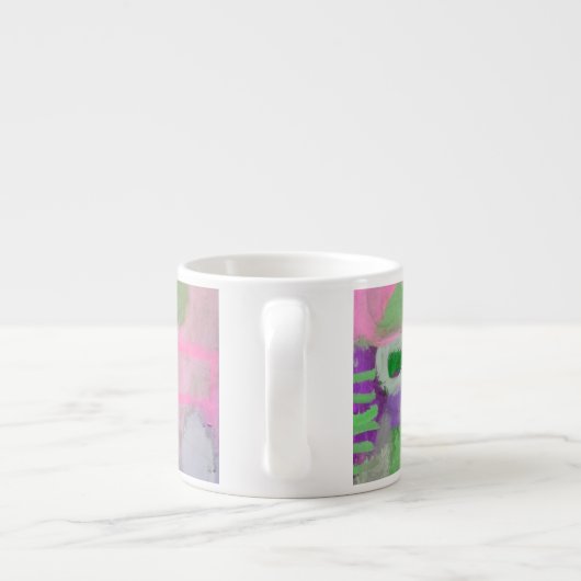 Pastel Colors Abstract Design Espresso Mok (Achterkant)