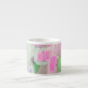Pastel Colors Abstract Design Espresso Mok