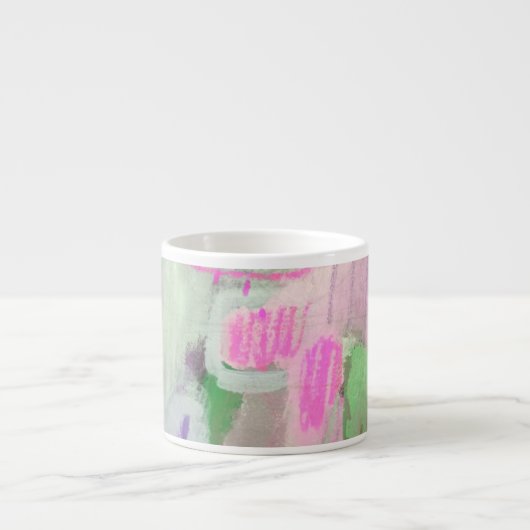 Pastel Colors Abstract Design Espresso Mok (Voorkant)