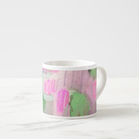 Pastel Colors Abstract Design Espresso Mok (Voorkant rechts)