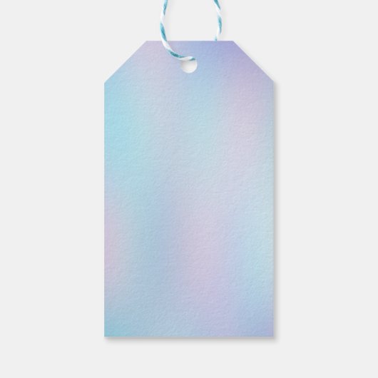 Pastel Colors Abstract Iridescent Background Gift Cadeaulabel (Achterkant)