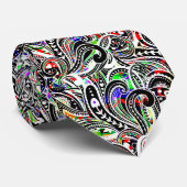 Pastel Colors Abstract Swirls Naadloos Patroon 2 Stropdas (Opgerold)