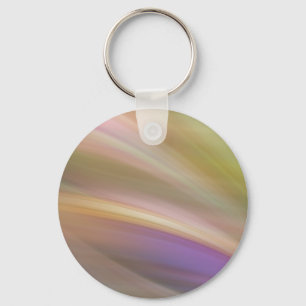 Pastel Colors Abstracte Button Sleutelhanger