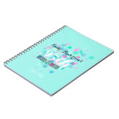 Pastel Colors Aqua 95th Birthday Party Guest Book Notitieboek (Linkerzijde)