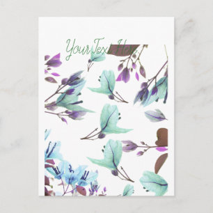 Pastel Colors Bougainvillea Flowers Briefkaart