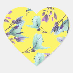 Pastel Colors Bougainvillea Flowers Hart Sticker