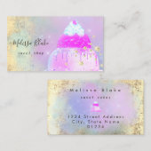 pastel colors cake logo visitekaartje (Voorkant / Achterkant)