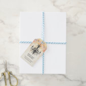 Pastel Colors Chic Floral Vintage Chandelier Cadeaulabel (Met Touw)