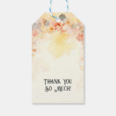 Pastel Colors Chic Floral Vintage Chandelier Cadeaulabel (Achterkant)