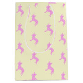 Pastel colors Chihuahua Paper Bag cute gift bag  Medium Cadeauzakje (Voorkant)