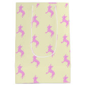 Pastel colors Chihuahua Paper Bag cute gift bag  Medium Cadeauzakje (Achterkant)