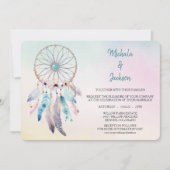 Pastel Colors Drocatcher Wedding Kaart (Voorkant)