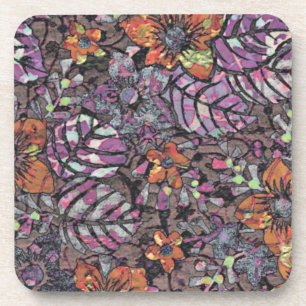 Pastel Colors floreel patroon romantische digitale Bier Onderzetter