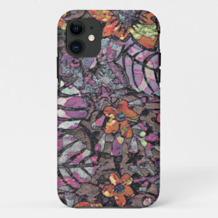 Pastel Colors floreel patroon romantische digitale iPhone 11 Hoesje