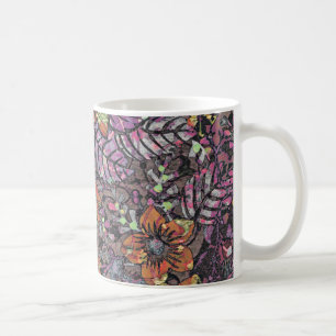 Pastel Colors floreel patroon romantische digitale Koffiemok
