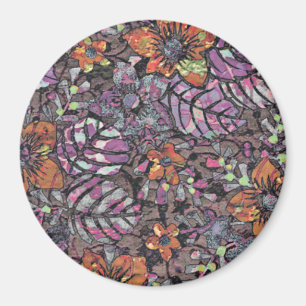 Pastel Colors floreel patroon romantische digitale Magneet