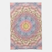 Pastel Colors  Fractal Kaleidoscope Theedoek (Verticaal)