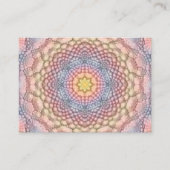 Pastel Colors  Fractal Kaleidoscope Visitekaartje (Voorkant)