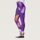Pastel Colors Happy Fern laat Leggings achter (Links)