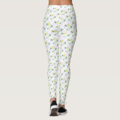 Pastel Colors Happy Green Fern laat Leggings achte (Achterkant)