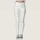 Pastel Colors Happy Green Fern laat Leggings achte (Voorkant)