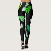 Pastel Colors Happy Green Fern laat Leggings achte (Achterkant)