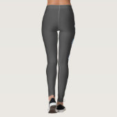 Pastel Colors Happy Turquoise Petals Leggings (Achterkant)