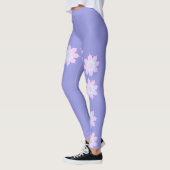 Pastel Colors Happy Turquoise Petals Leggings (Links)